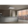 Airone Cappa a soffitto Tintoretto finitura bianco opaco e vetro bianco da 90 cm
