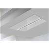 Airone Cappa a soffitto Salieri Evo finitura vetro bianco da 90 cm - Senza motore