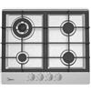 Midea PRONTA CONSEGNA - Midea Comfee Piano cottura a gas MIG 406 TCX G finitura inox da 60 cm