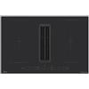 Midea Comfee Piano cottura a induzione con cappa integrata MIH740Y038B in vetroceramica nero da 80 cm