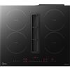 Midea Comfee Piano cottura a induzione con cappa integrata MIH742FY18K0 in vetroceramica nero da 60 cm
