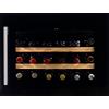 Dunavox Cantina vino a incasso Soul-18 DAVS-18.46B finitura full glass nero da 59 cm