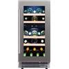 Dunavox Cantina vino a incasso o a libera installazione Flow-32D DAUF-32.78DSS finitura acciaio inox da 38 cm