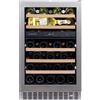 Dunavox Cantina vino a incasso o a libera installazione Flow-38.TO DAUF-38.100DSS.TO finitura acciaio inox da 49.5 cm