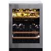 Dunavox Cantina vino a incasso Flow-45 DAUF-45.125DSS.TO finitura acciaio inox da 59.5 cm