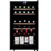Dunavox Cantina vino a libera installazione Home-30 DXFH-30.80 finitura full glass nero da 48 cm