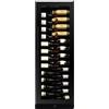 Dunavox Cantina vino a incasso o a libera installazione Grande-143 DX-143.468B finitura full glass nero da 65.5 cm
