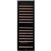 Dunavox Cantina vino a incasso o a libera installazione Grande-166 DX-166.428DBK finitura full glass nero da 59.5 cm
