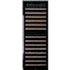 Dunavox Cantina vino a incasso o a libera installazione Grande-181 DX-181.490DBK finitura full glass nero da 65.5 cm
