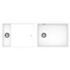Schock Lavello una vasca con vaschetta e banco di lavoro PREPSTATION D150 PRPD150A74 finitura bianco opaco da 114x46 cm