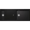 Schock Lavello una vasca con vaschetta e banco di lavoro PREPSTATION D150 PRPD150A75 finitura nero opaco da 114x46 cm