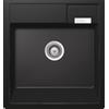 Schock Lavello una vasca da appoggio KALLIO M100 KALM100M75 finitura nero opaco da 59.8x63 cm