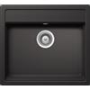 Schock Lavello una vasca NEMO N100 NEMN100013 finitura nero assoluto da 57x51 cm