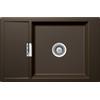 Schock Lavello una vasca con gocciolatoio MONO D100XS MOND100XSA87 finitura bronze da 78x51 cm