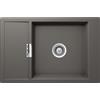 Schock Lavello una vasca con gocciolatoio MONO D100XS MOND100XSA91 finitura silverstone da 78x51 cm