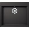 Schock Lavello una vasca GEMO N100 GEMN100A13 finitura nero assoluto da 60x53 cm