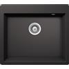 Schock Lavello una vasca SIGNATURE N100S SGTN100SA13 finitura nero assoluto da 63.5x55.9 cm