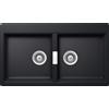 Schock Lavello due vasche HORIZONT N200 HONN200A84 finitura nero puro da 86x50 cm