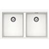 Schock Lavello due vasche BROOKLYN N200 BYKN200A01 finitura bianco assoluto da 75x45.6 cm