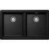 Schock Lavello due vasche GALAXY N200 GALN200A84 finitura nero puro da 75x45.6 cm
