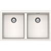 Schock Lavello due vasche GALAXY N200 GALN200A99 finitura bianco puro da 75x45.6 cm
