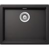 Schock Lavello una vasca LAHTI N100LU LATN100LU13 finitura nero assoluto da 53.8x43.8 cm