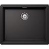 Schock PRONTA CONSEGNA - Schock Lavello una vasca BROOKLYN N100LU BYKN100LU13 finitura nero assoluto da 53x43 cm