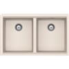 Schock Lavello due vasche BROOKLYN N200U BYKN200U16 finitura new alumina da 73.2x43.8 cm
