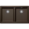 Schock Lavello due vasche GALAXY N200U GALN200U87 finitura bronze da 73.2x43.8 cm