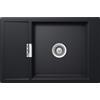 Schock Lavello una vasca con gocciolatoio MONO D100XS MOND100XSFBPUR finitura nero puro da 76.9x49.9 cm