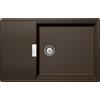 Schock Lavello una vasca con gocciolatoio TIA D100LS TIAD100LS87 finitura bronze da 78x50 cm