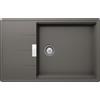 Schock Lavello una vasca con gocciolatoio TIA D100LS TIAD100LS91 finitura silverstone da 78x50 cm