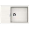 Schock Lavello una vasca con gocciolatoio TIA D100LS TIAD100LS99 finitura bianco puro da 78x50 cm