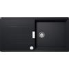 Schock Lavello una vasca con gocciolatoio TIA D100LA TIAD100LA84 finitura nero puro da 100x50 cm