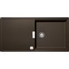 Schock PRONTA CONSEGNA - Schock Lavello una vasca con gocciolatoio TIA D100LA TIAD100LA87 finitura bronze da 100x50 cm