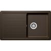 Schock Lavello una vasca con gocciolatoio TOLEDO D100 TOLD100A87 finitura bronze da 86x50 cm