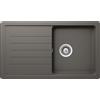 Schock Lavello una vasca con gocciolatoio TOLEDO D100 TOLD100A91 finitura silverstone da 86x50 cm