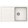 Schock Lavello una vasca con gocciolatoio TOLEDO D100 TOLD100A99 finitura bianco puro da 86x50 cm