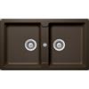 Schock Lavello due vasche TOLEDO N200 TOLN200A87 finitura bronze da 86x50 cm