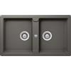 Schock Lavello due vasche TOLEDO N200 TOLN200A91 finitura silverstone da 86x50 cm