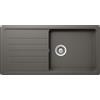 Schock Lavello una vasca con gocciolatoio TOLEDO D100 L TOLD100LA91 finitura silverstone da 100x50 cm