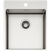 Schock Lavello una vasca NEW TECHNICK PLUS N100 TECPN100 finitura inox spazzolato da 45x51 cm