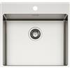 Schock Lavello una vasca NEW TECHNICK PLUS N100 L TECPN100L finitura inox spazzolato da 55x51 cm