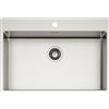 Schock Lavello una vasca NEW TECHNICK PLUS N100 XL TECPN100XL finitura inox spazzolato da 75x51 cm
