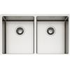 Schock Lavello due vasche NEW TECHNICK N200 TECN200 finitura inox spazzolato da 74.5x44 cm
