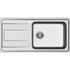 Schock Lavello una vasca con gocciolatoio a sinistra WAVE D100 L WAVD100LDX finitura inox spazzolato da 100x50 cm