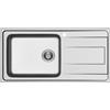 Schock Lavello una vasca con gocciolatoio a destra WAVE D100 L WAVD100LSX finitura inox spazzolato da 100x50 cm