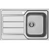 Schock Lavello una vasca con gocciolatoio a sinistra MASTER D100 S MASTD100SDX finitura inox spazzolato da 79x50 cm