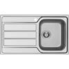 Schock Lavello una vasca con gocciolatoio a destra MASTER D100 MASTD100SX finitura inox spazzolato da 86x50 cm