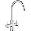 Schock Miscelatore 4 vie a doppio comando AQUAPURA 4 VIE SXPUR480 finitura cromato